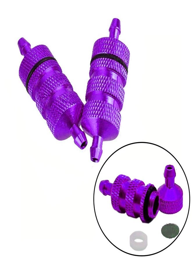 Share Goo 3 قطع من فلاتر وقود نيترو ألومنيوم من ShareGoo RC متوافقة مع سيارات HSP Traxxas 1/8 و 1/10 RC Nitro Car Buggy Truck، لون بنفسجي - Image 2